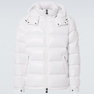 Modedesigner Moncler Maya Daunenjacke in Weiß