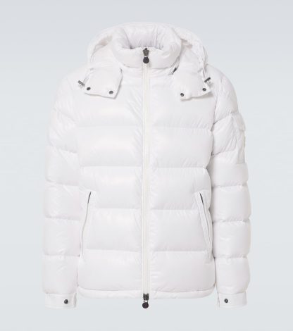 Modedesigner Moncler Maya Daunenjacke in Weiß