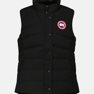 Replik-Designer Canada Goose Freestyle Daunenweste in Schwarz