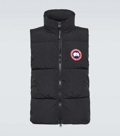 Replik-Designer Canada Goose Lawrence gesteppte Pufferweste in Schwarz