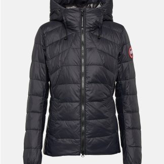 Replik Luxus Canada Goose Abbott Daunenjacke mit Kapuze in Schwarz