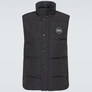 Replik Luxus Canada Goose Black Label Garson Daunenweste in Schwarz