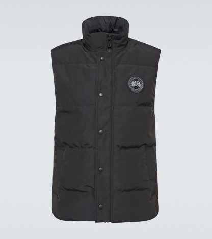 Replik Luxus Canada Goose Black Label Garson Daunenweste in Schwarz