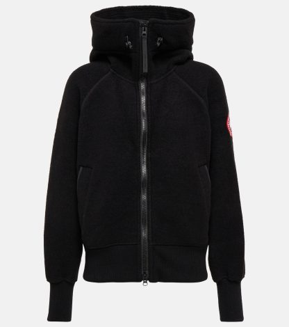 Replik Luxus Canada Goose Chilliwack Fleece-Bomberjacke in Schwarz