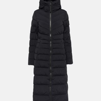 Replik Luxus Canada Goose Clair Langer Daunenmantel in Schwarz