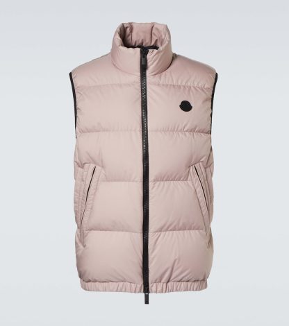 Replik Luxus Moncler Fedare Daunenweste in neutralen Farben