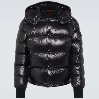 Replik Luxus Moncler Maljasset Daunenjacke in Schwarz