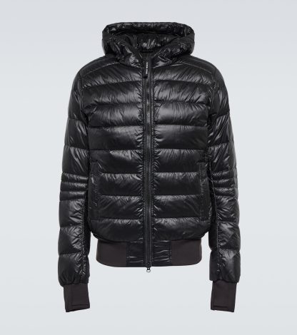 billiger Luxus Canada Goose Crofton Daunenjacke in Schwarz