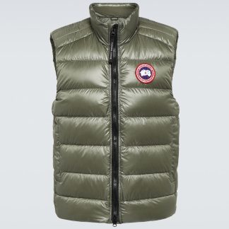 billiger Luxus Canada Goose Crofton Daunenweste in Grün