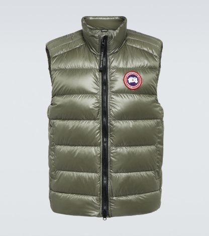 billiger Luxus Canada Goose Crofton Daunenweste in Grün