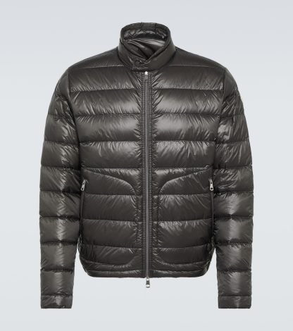 billiger Luxus Moncler Acorus Daunenjacke in Grau