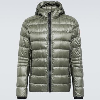 falscher Luxus Canada Goose Crofton Hoody Daunenjacke in grün