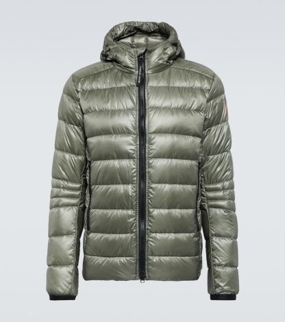 falscher Luxus Canada Goose Crofton Hoody Daunenjacke in grün