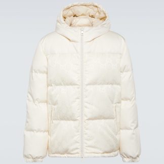 falscher Luxus Gucci GG Daunenjacke in Weiß