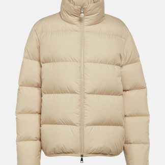 falscher Luxus Moncler Abbadia Daunenjacke in Beige