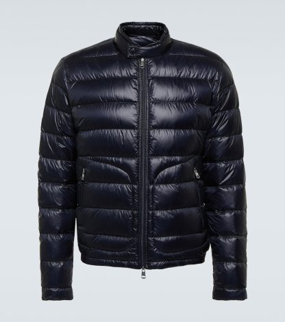 falscher Luxus Moncler Acorus Daunenjacke in Blau