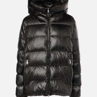 falscher Luxus Moncler Biron kurze Daunenjacke in Schwarz