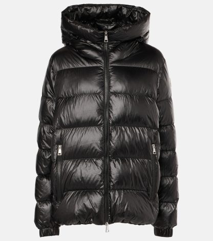 falscher Luxus Moncler Biron kurze Daunenjacke in Schwarz