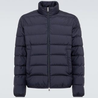 falscher Luxus Moncler Daunenjacke in Blau