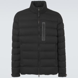 falscher Luxus Moncler Lauriolle Daunenjacke in Schwarz