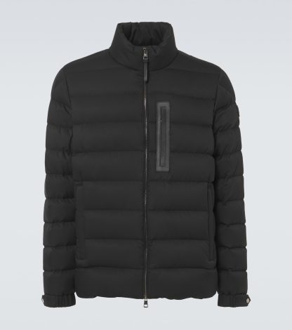 falscher Luxus Moncler Lauriolle Daunenjacke in Schwarz