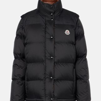 falscher Luxus Moncler Verone Daunenjacke in Schwarz