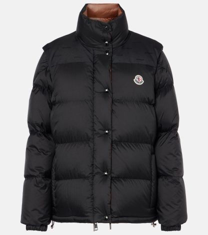 falscher Luxus Moncler Verone Daunenjacke in Schwarz