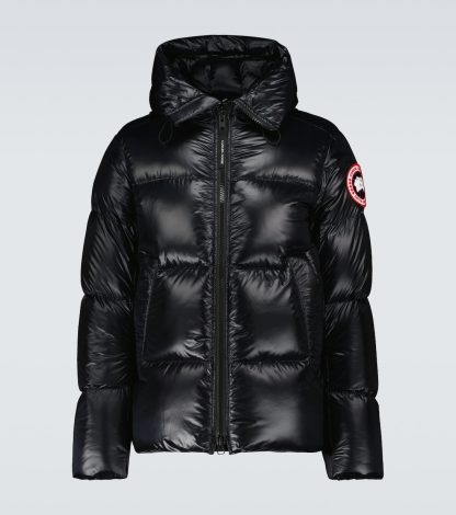 gefälschter Designer Canada Goose Crofton Daunenjacke in Schwarz