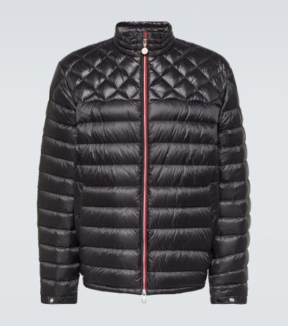 gefälschter Designer Moncler Benamou Daunenjacke in Schwarz