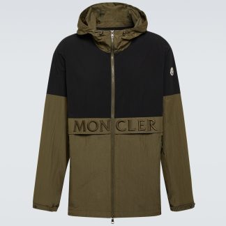 gefälschter Designer Moncler Daunenjacke in Grau