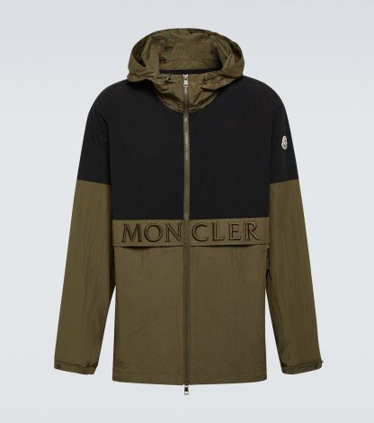 gefälschter Designer Moncler Daunenjacke in Grau