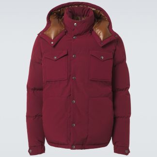 gefälschter Designer Moncler Fornas Daunenjacke in Rot