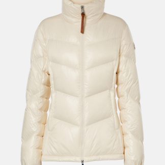 gefälschter Designer Moncler Gästedaunenjacke in Weiß