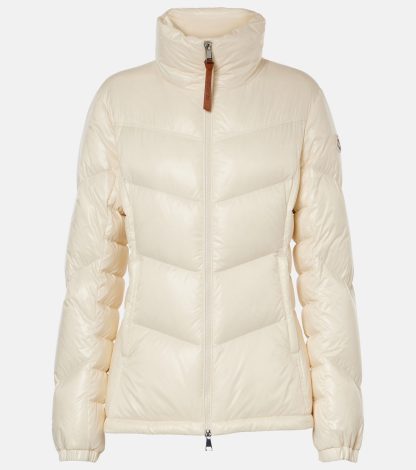 gefälschter Designer Moncler Gästedaunenjacke in Weiß