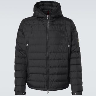 gefälschter Designer Moncler Galion Daunenjacke in Schwarz