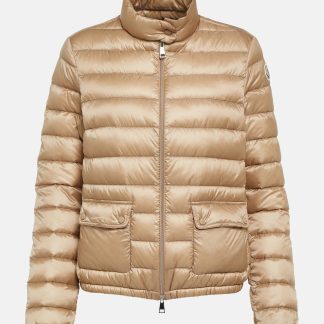 gefälschter Designer Moncler Lans Daunenjacke in Beige