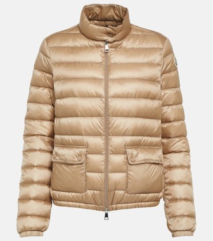 gefälschter Designer Moncler Lans Daunenjacke in Beige