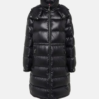 gefälschter Designer Moncler Meillon Daunenmantel in Schwarz