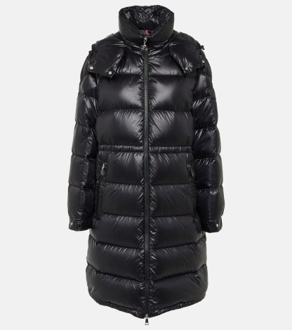 gefälschter Designer Moncler Meillon Daunenmantel in Schwarz