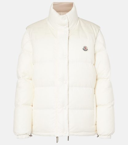 gefälschter Designer Moncler Verone Daunenjacke in Weiß