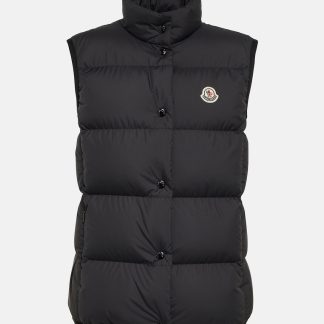 heißer Verkauf Designer Moncler Badia Daunenweste in Schwarz