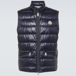 heißer Verkauf Designer Moncler Gui Daunenweste in blau