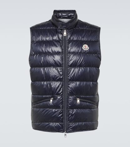 heißer Verkauf Designer Moncler Gui Daunenweste in blau