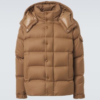 heißer Verkauf Designer Moncler Vezere Daunenjacke in Braun