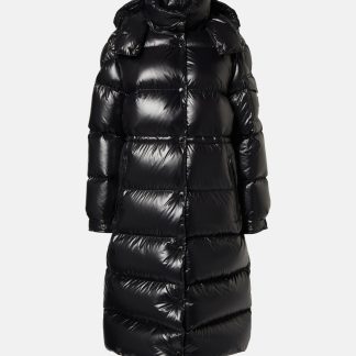 heißer Verkauf Luxus Moncler Cavettaz Daunenmantel in Schwarz