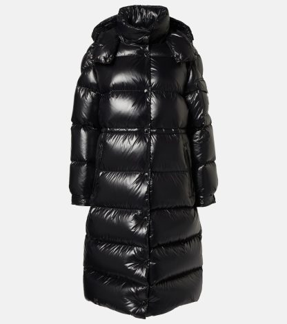 heißer Verkauf Luxus Moncler Cavettaz Daunenmantel in Schwarz