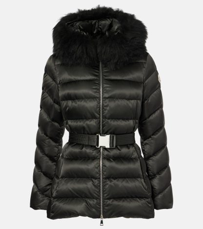 heißer Verkauf Luxus Moncler Cupidone gesteppte Daunenjacke in Schwarz