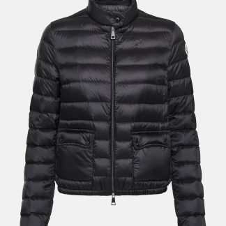 heißer Verkauf Luxus Moncler Lans gesteppte Daunenjacke in Schwarz